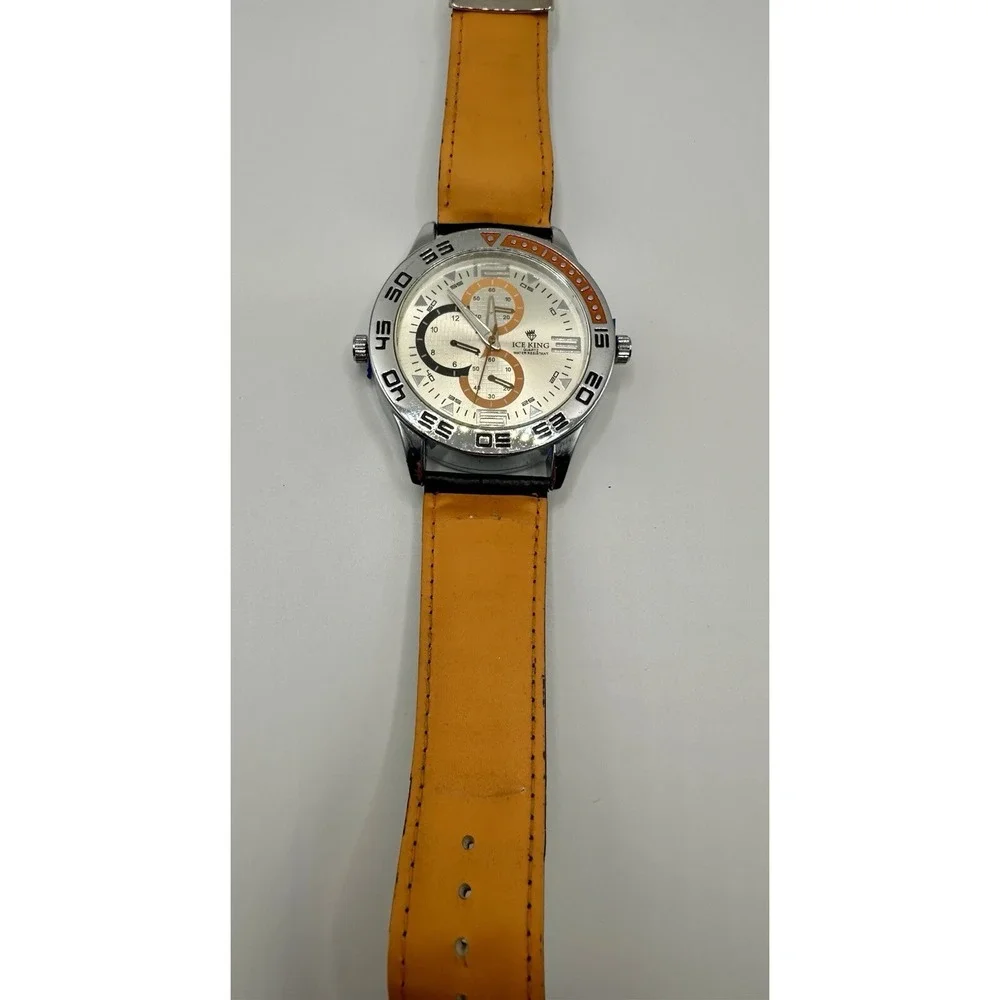 Ice King Quartz Watch Bundle Men OS Multicolor Good Iced Out Sporty‎ 2 sides